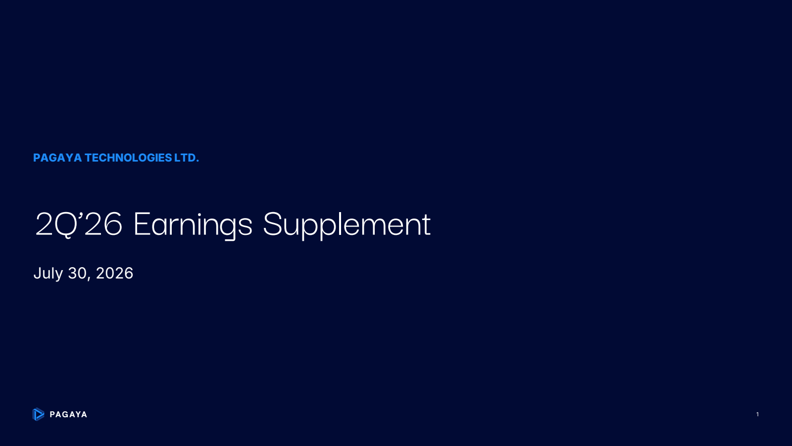 Pagaya Technologies' Q2 2026 Slide Deck