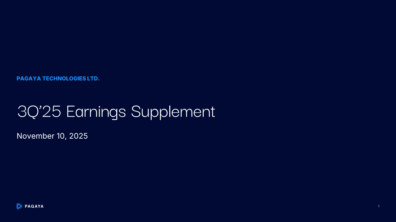 Pagaya Technologies' Q3 2025 Slide Deck