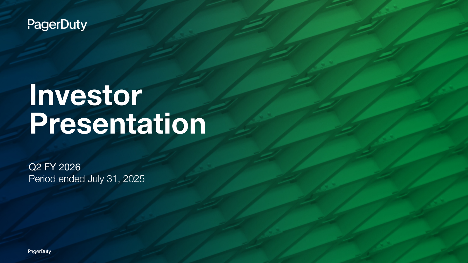 PagerDuty's Q2 2026 Slide Deck