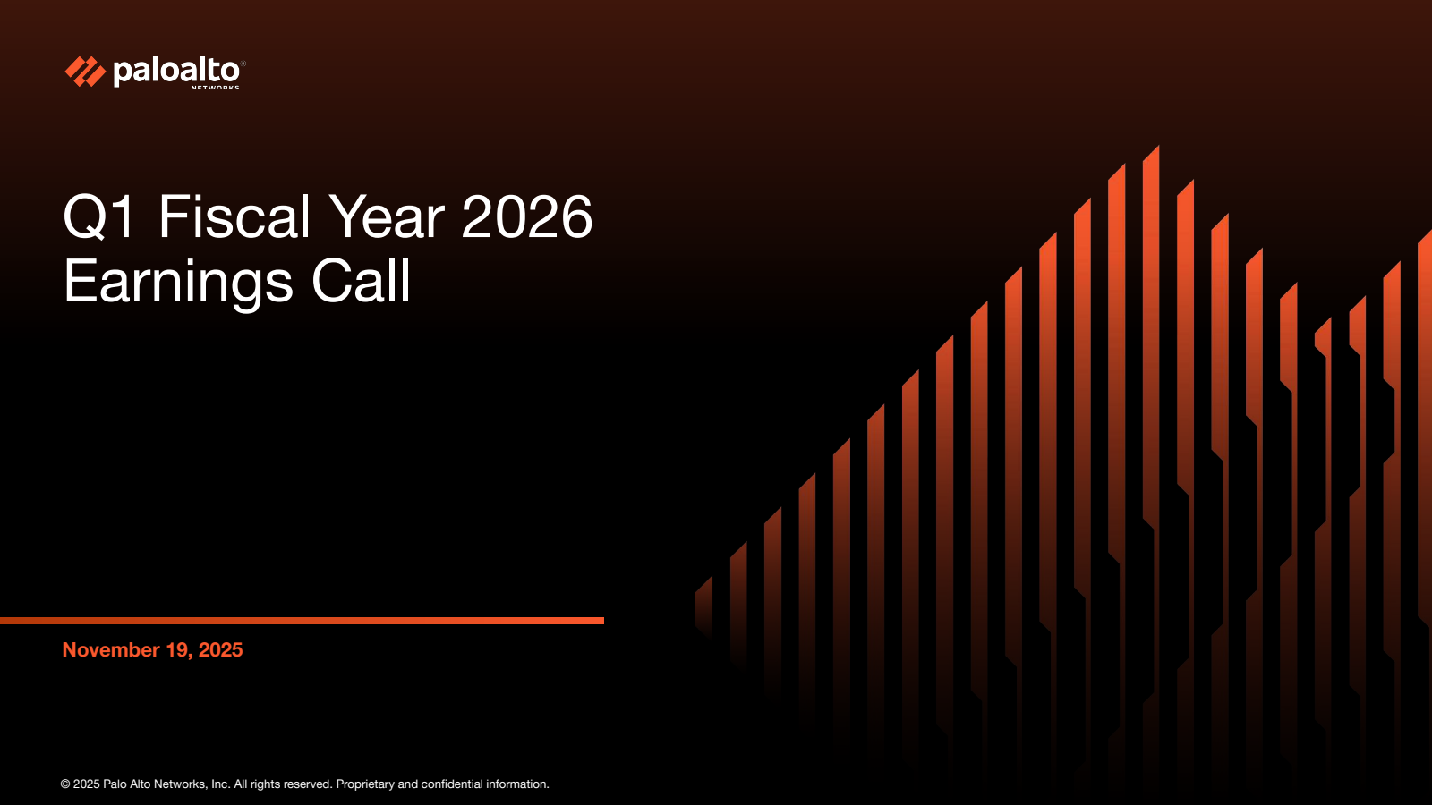Palo Alto Networks' Q1 2026 Slide Deck