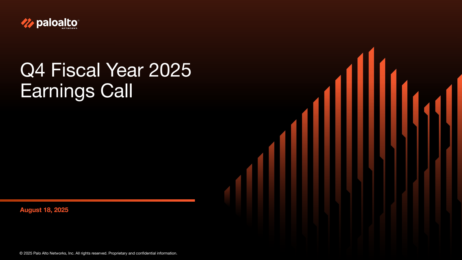 Palo Alto Networks' Q4 2025 Slide Deck