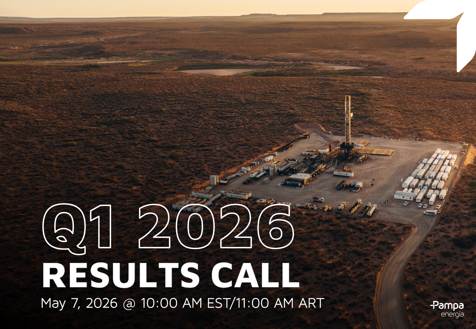 Pampa Energia's Q1 2026 Slide Deck