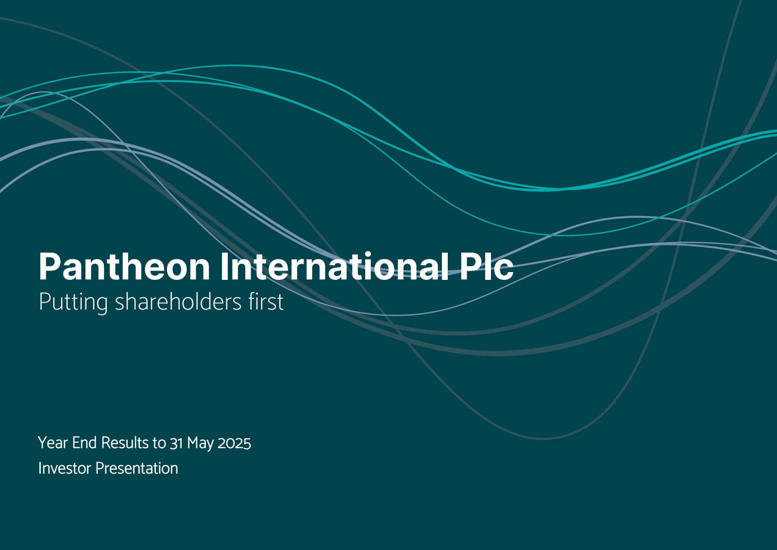 Pantheon International's H2 2025 Slide Deck