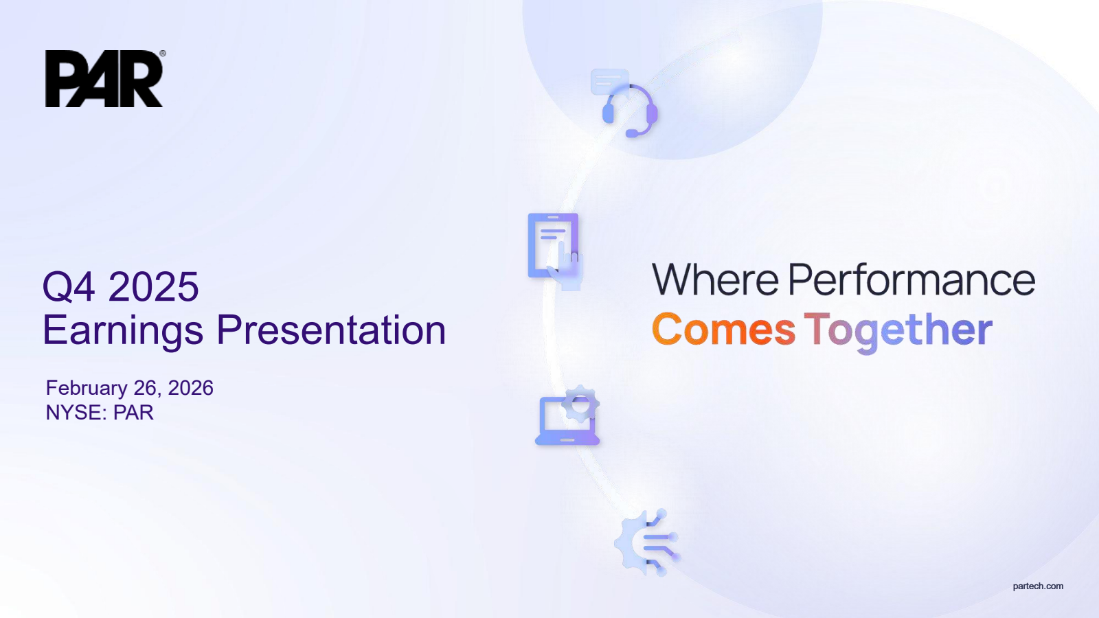 PAR Technology's Q4 2025 Slide Deck