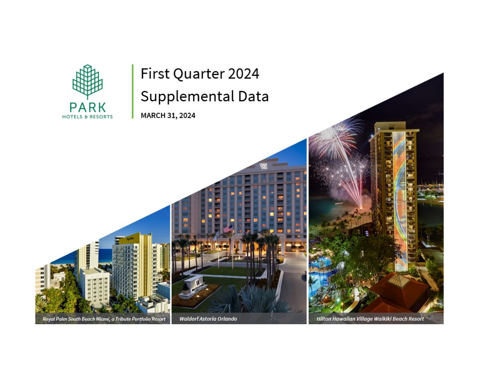 Park Hotels & Resorts' Q1 2024 Slide Deck