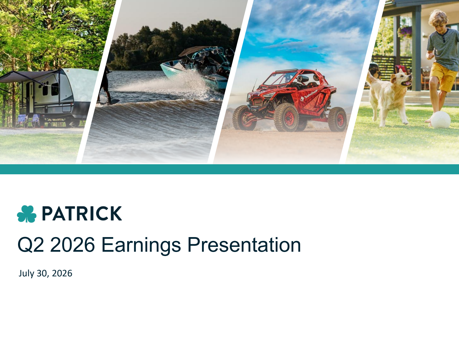 Patrick Industries' Q2 2026 Slide Deck
