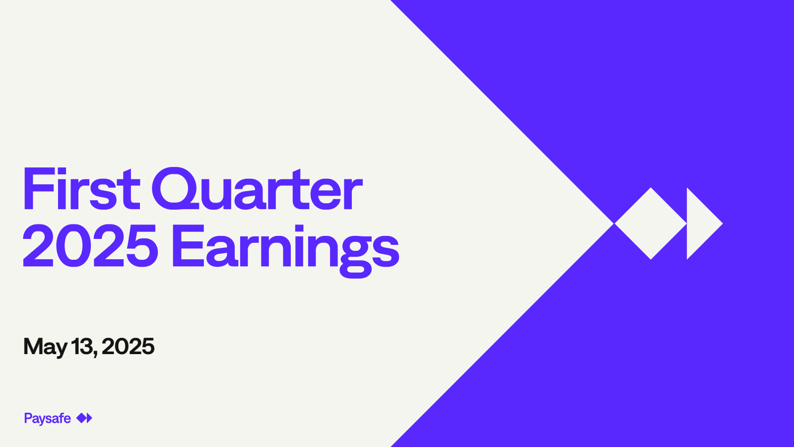 Paysafe's Q1 2025 Slide Deck