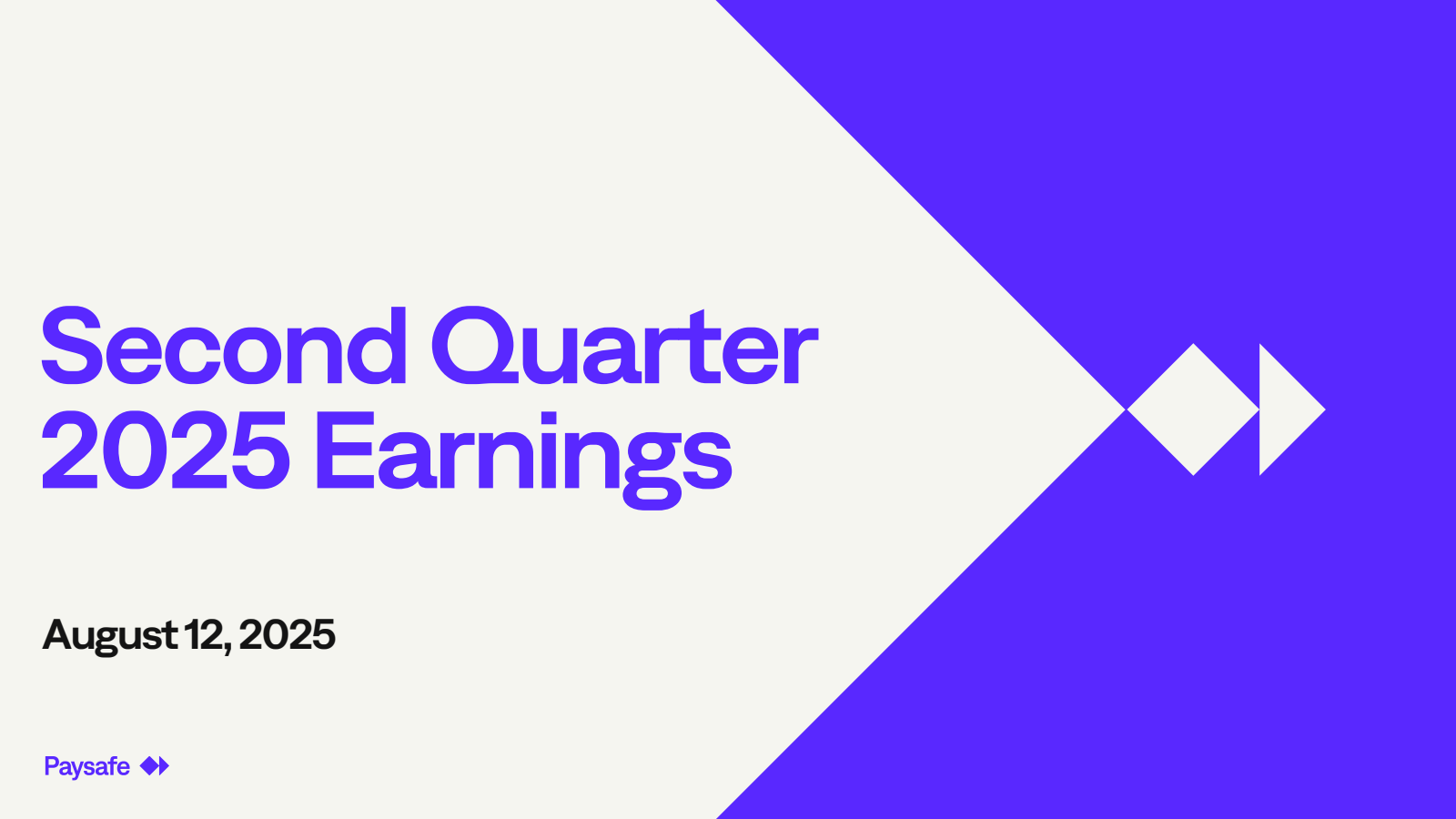 Paysafe's Q2 2025 Slide Deck