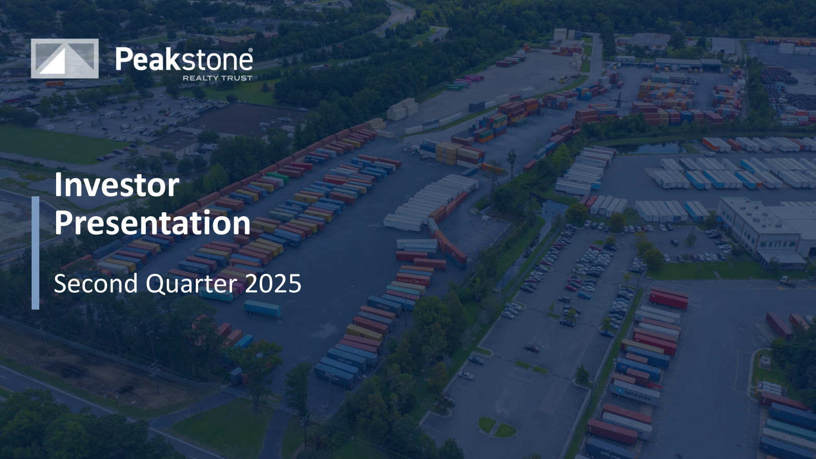 Peakstone Realty Trust's Q2 2025 Slide Deck