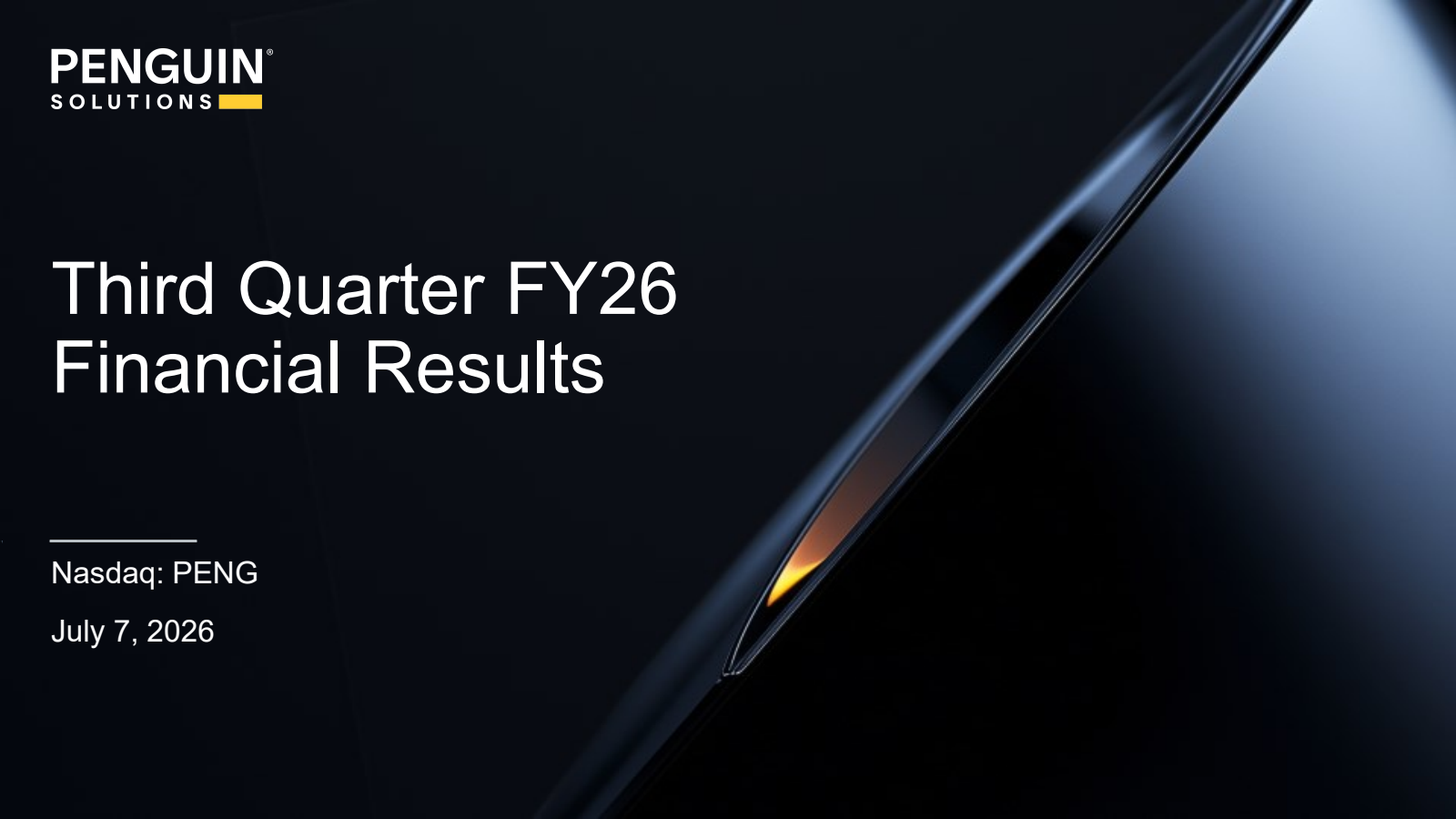 Penguin Solutions' Q3 2026 Slide Deck