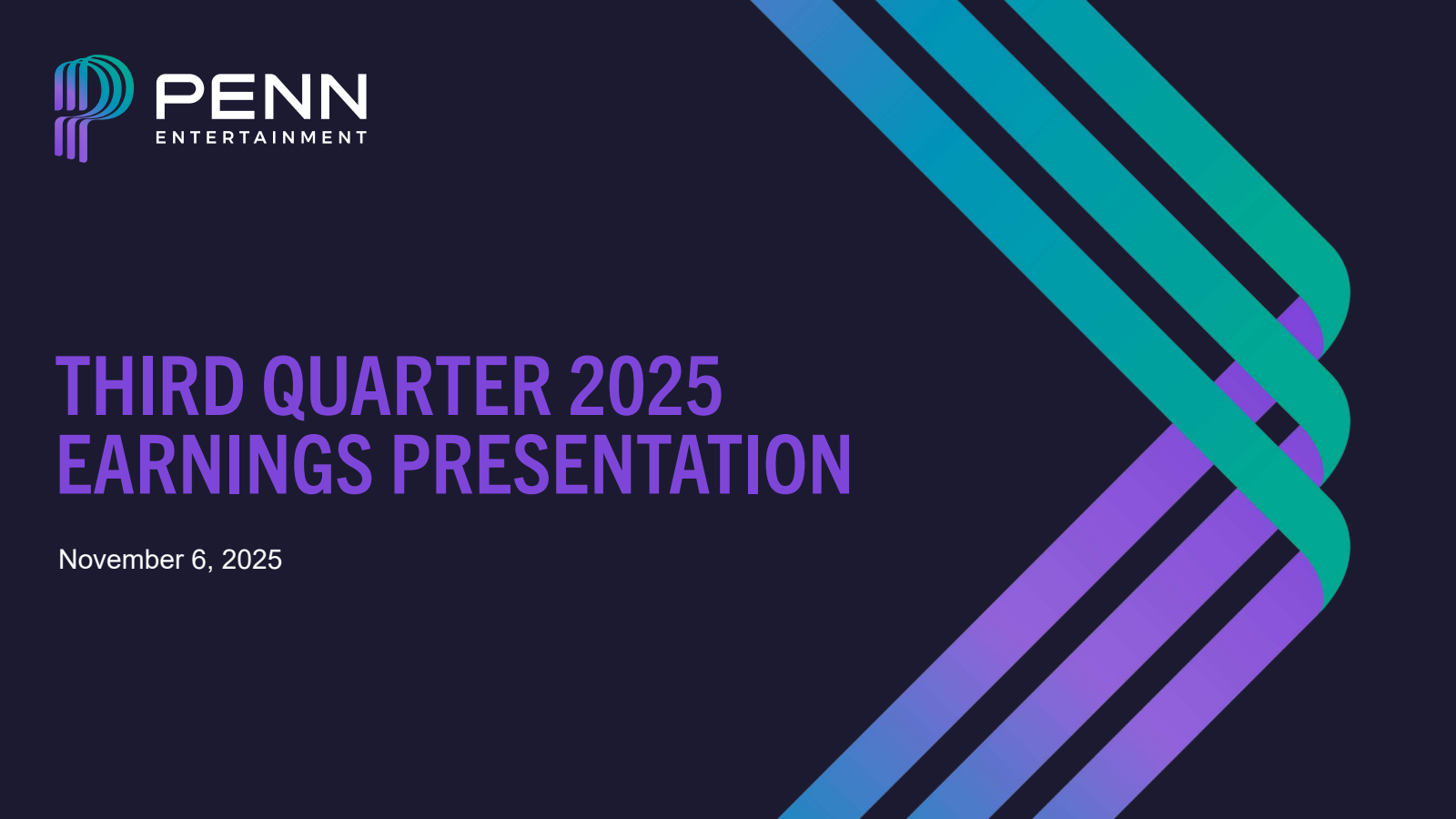 PENN Entertainment's Q3 2025 Slide Deck