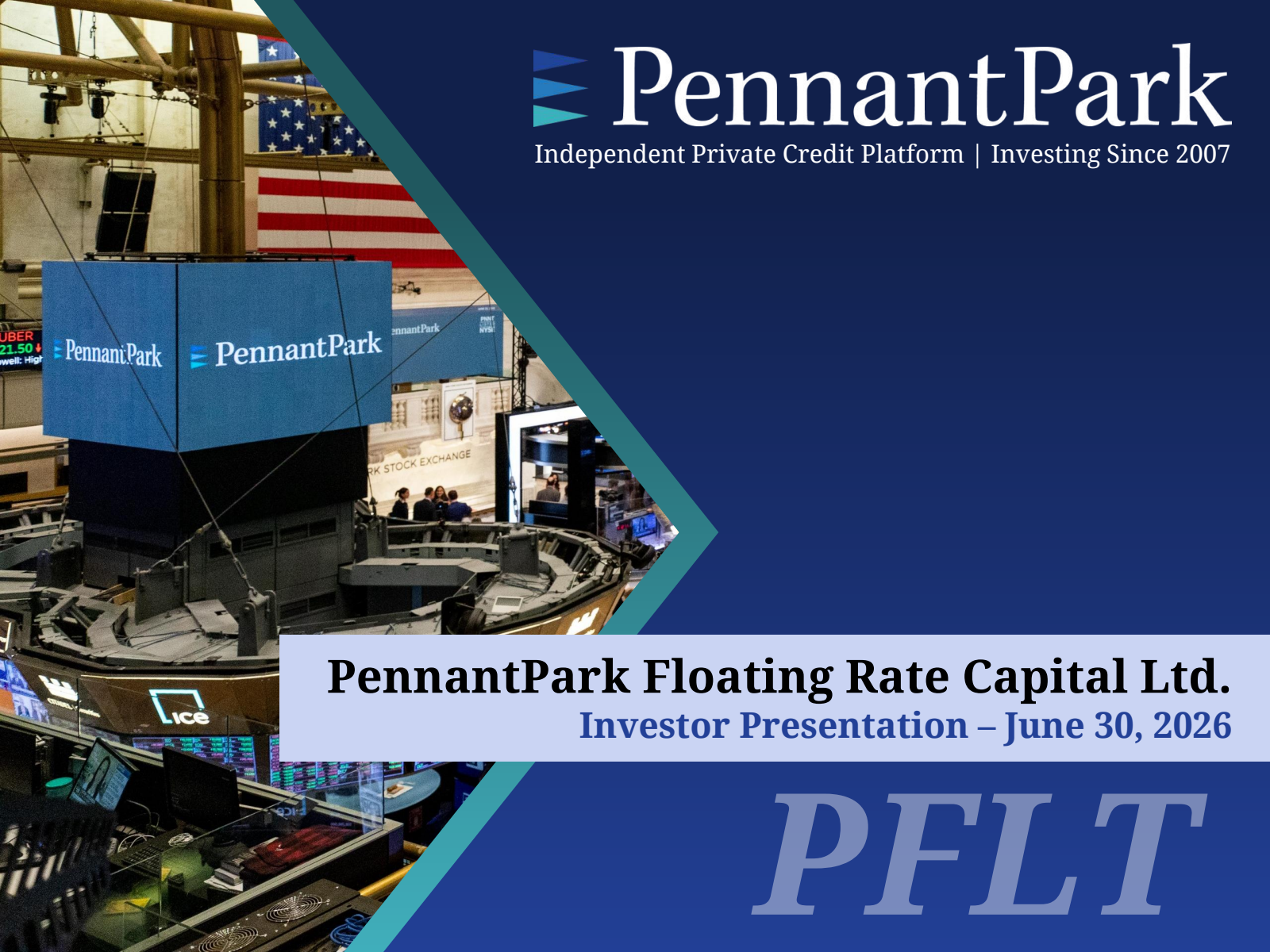 PennantPark Floating Rate Capital's Q3 2026 Slide Deck