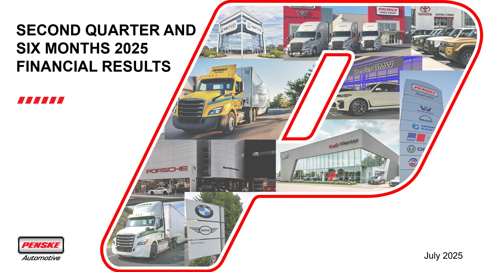 Penske Automotive Group's Q2 2025 Slide Deck