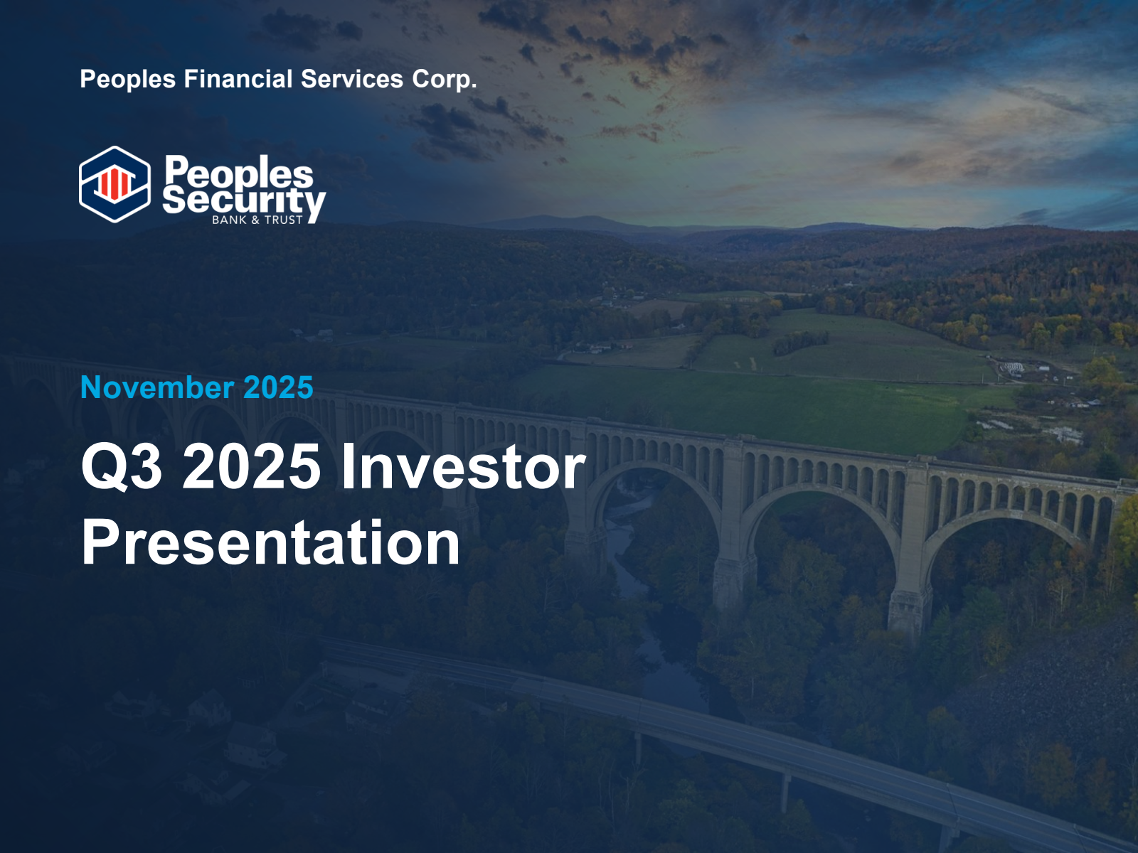 Peoples Financial Services' Q3 2025 Slide Deck