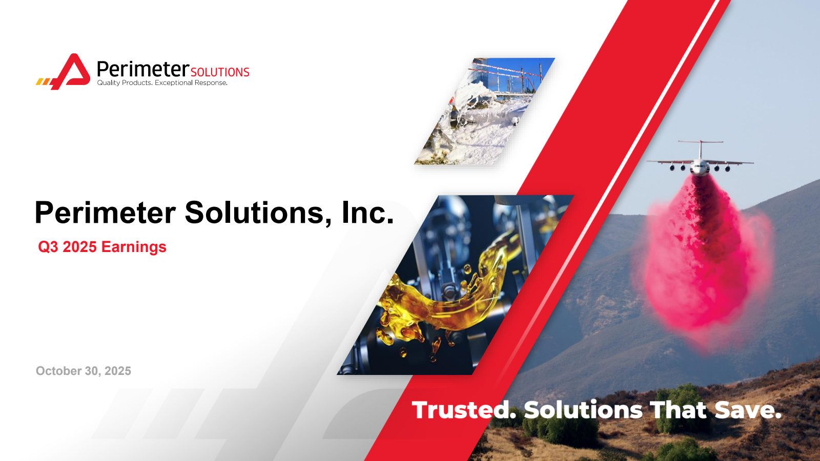 Perimeter Solutions' Q3 2025 Slide Deck