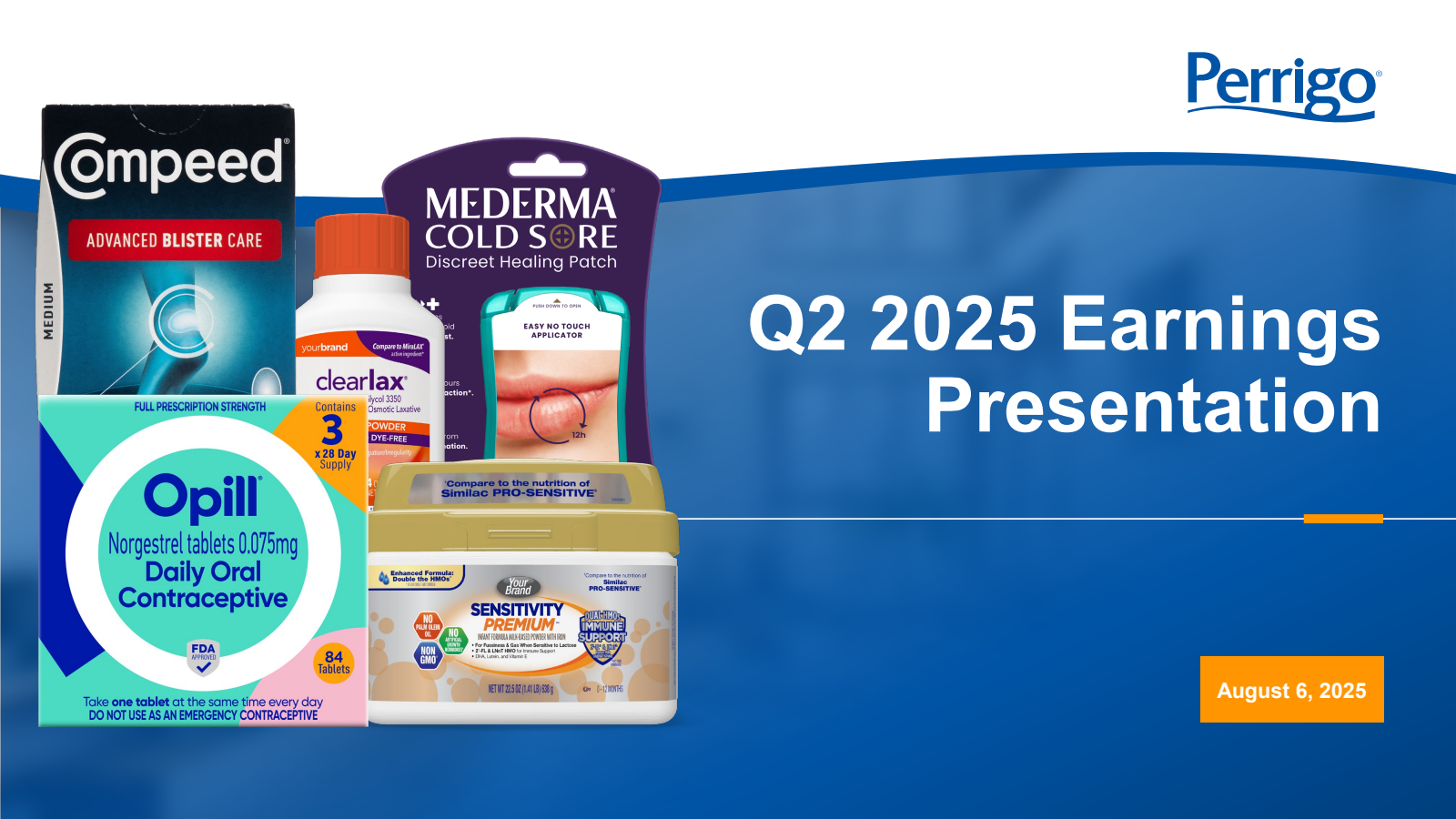 Perrigo's Q2 2025 Slide Deck