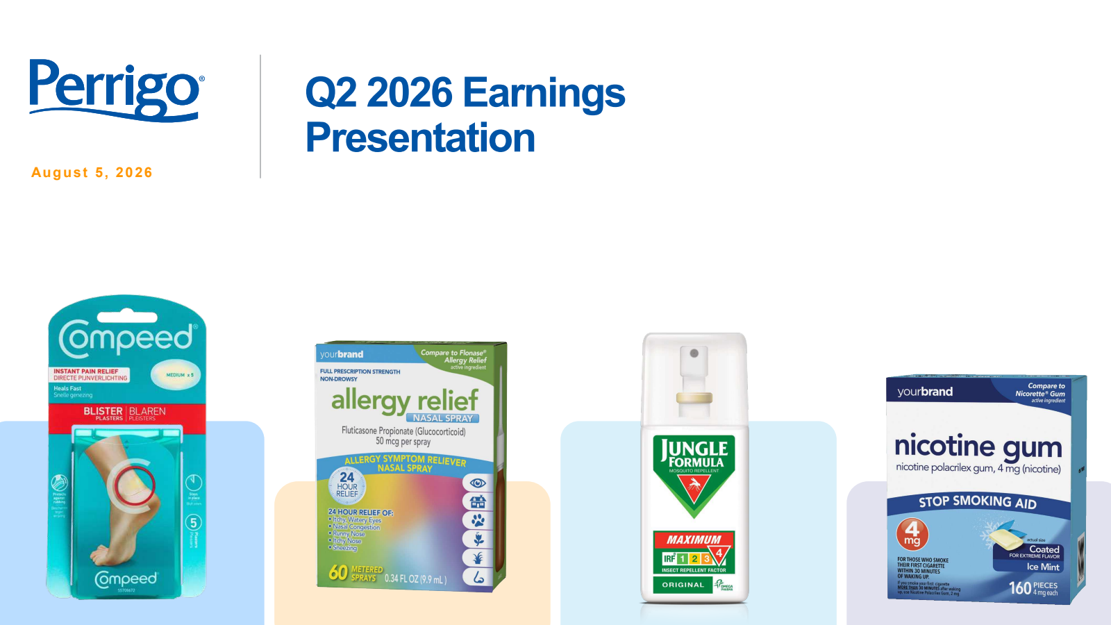 Perrigo's Q2 2026 Slide Deck