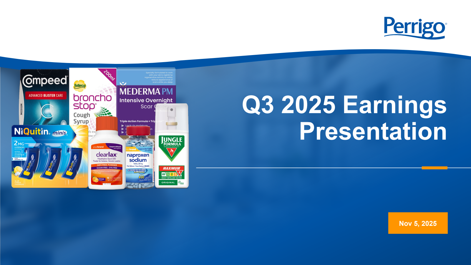 Perrigo's Q3 2025 Slide Deck