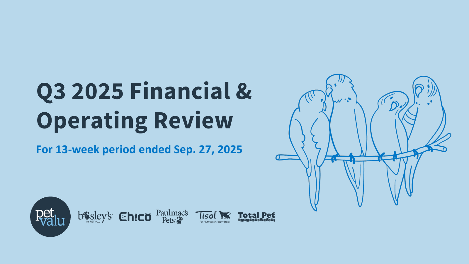 Pet Valu's Q3 2025 Slide Deck