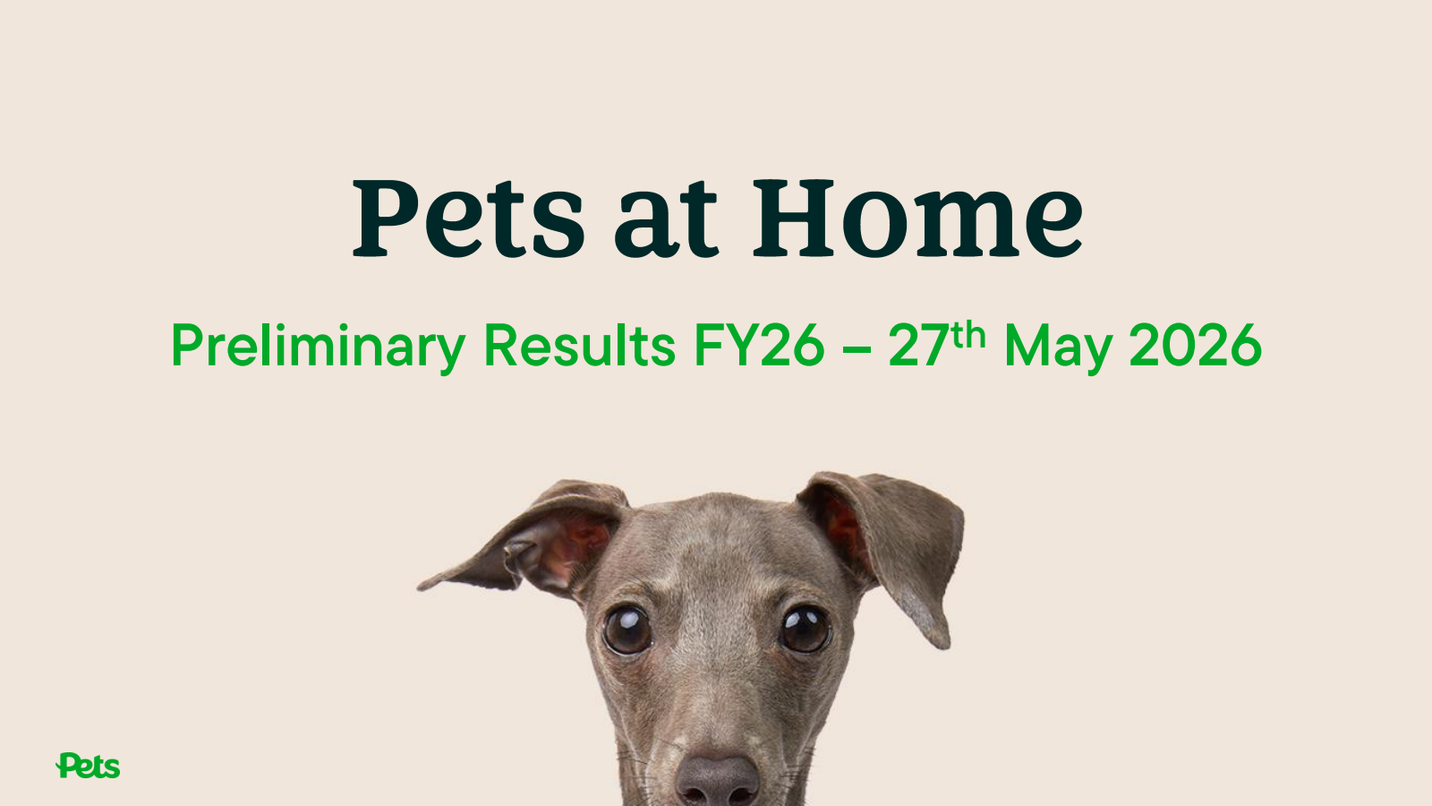 Pets at Home Group's H2 2026 Pre Recorded Slide Deck