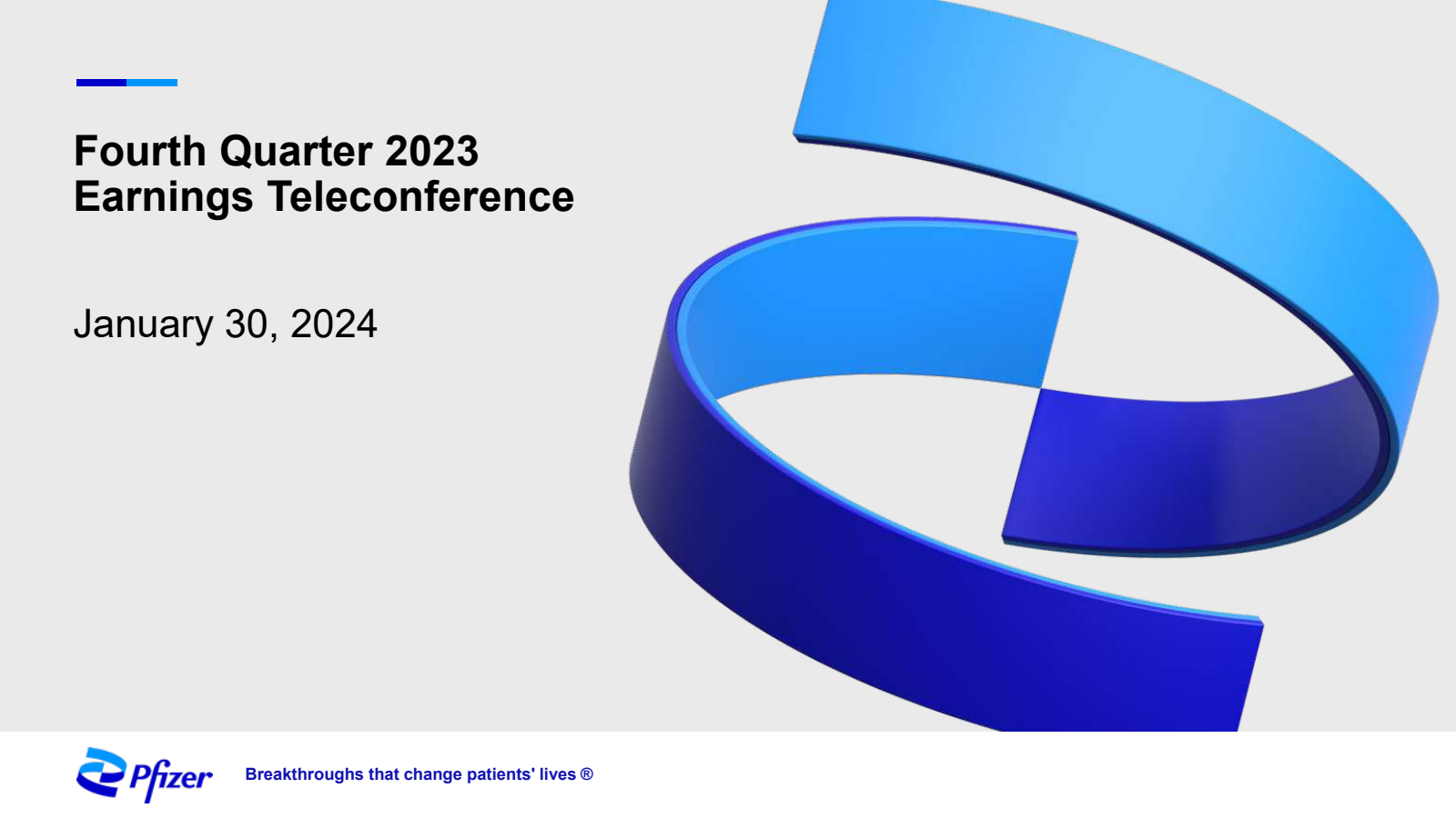 Pfizer's Q4 2023 Slide Deck