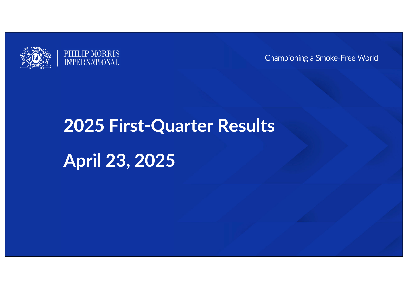 Philip Morris International's Q1 2025 Slide Deck
