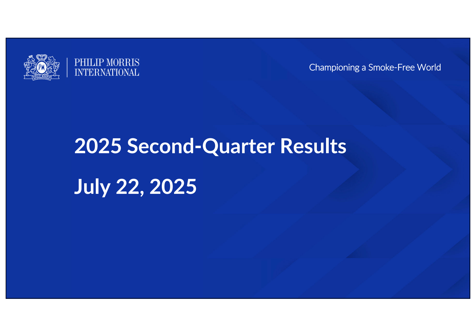 Philip Morris International's Q2 2025 Slide Deck