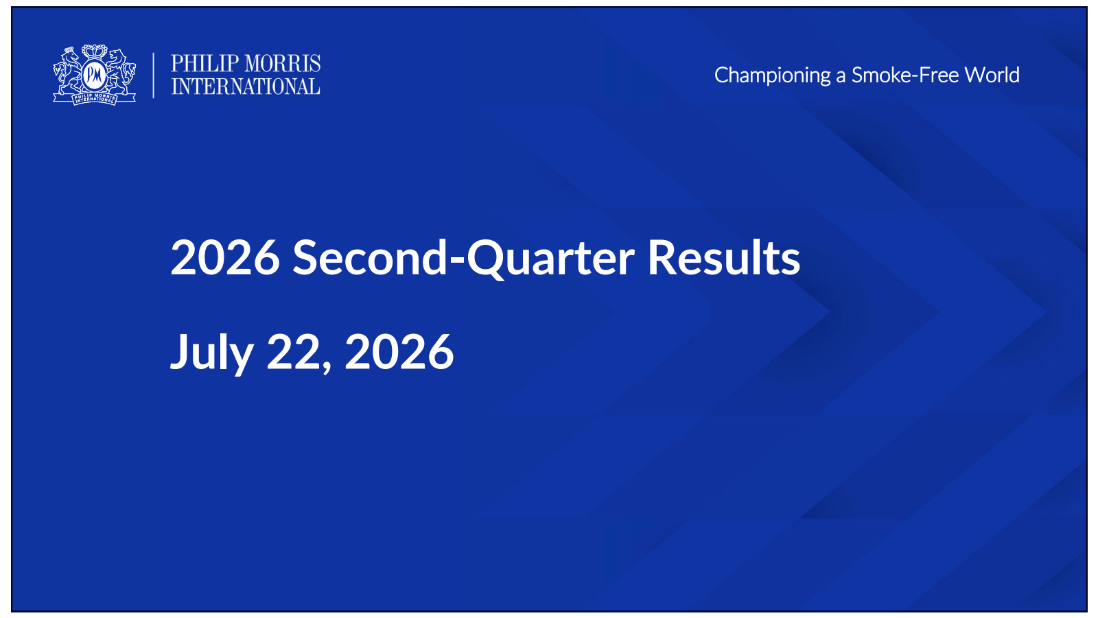 Philip Morris International's Q2 2026 Slide Deck