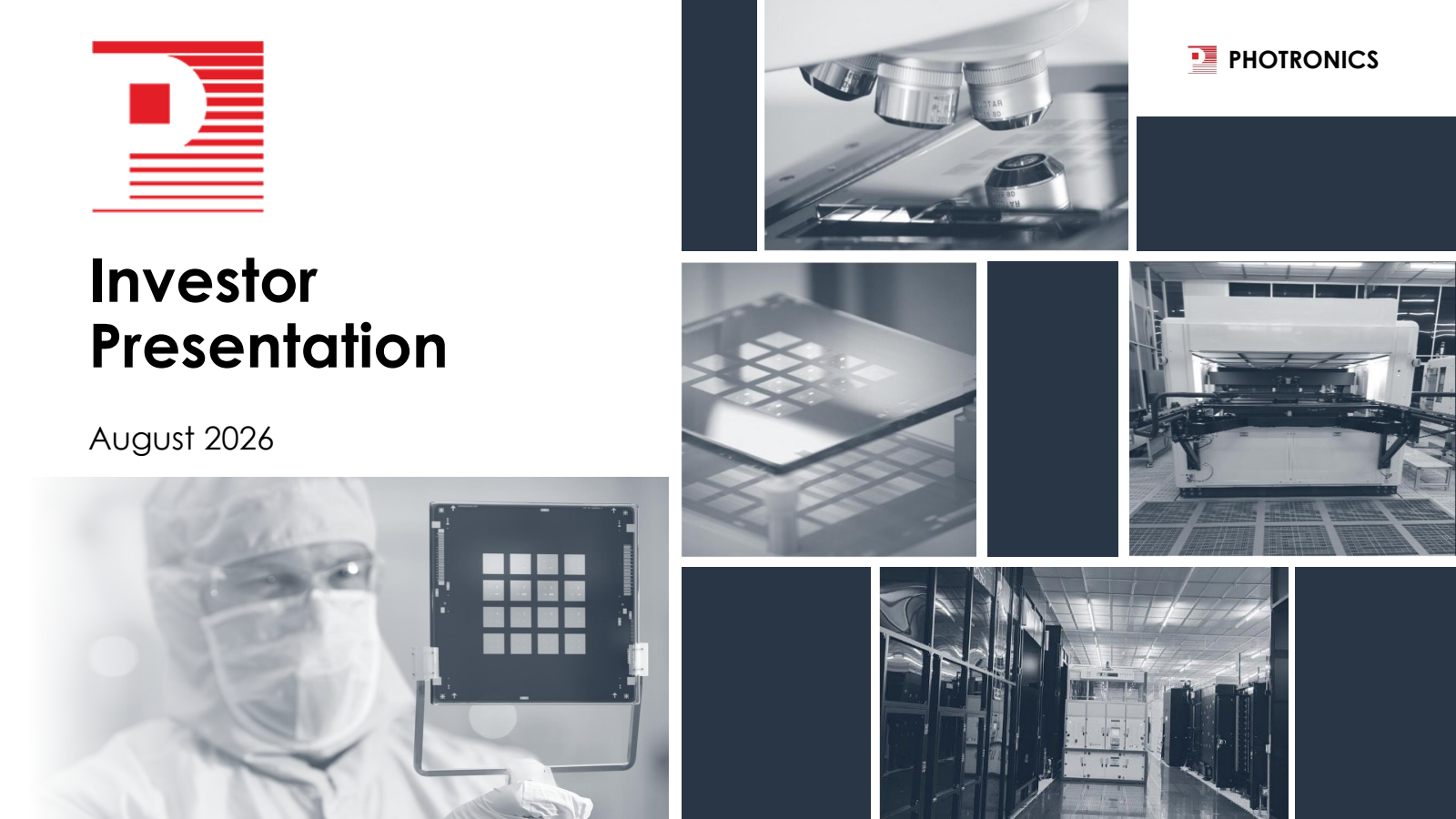 Photronics' Q3 2026 Slide Deck