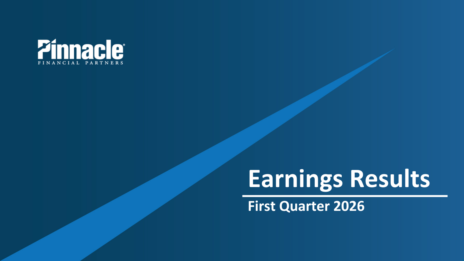 Pinnacle Financial Partners' Q1 2026 Slide Deck