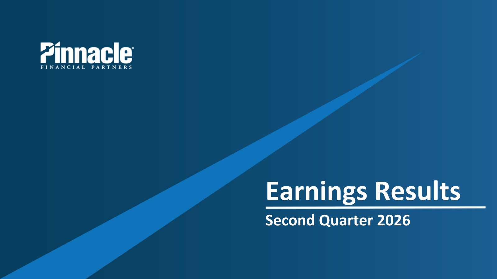 Pinnacle Financial Partners' Q2 2026 Slide Deck