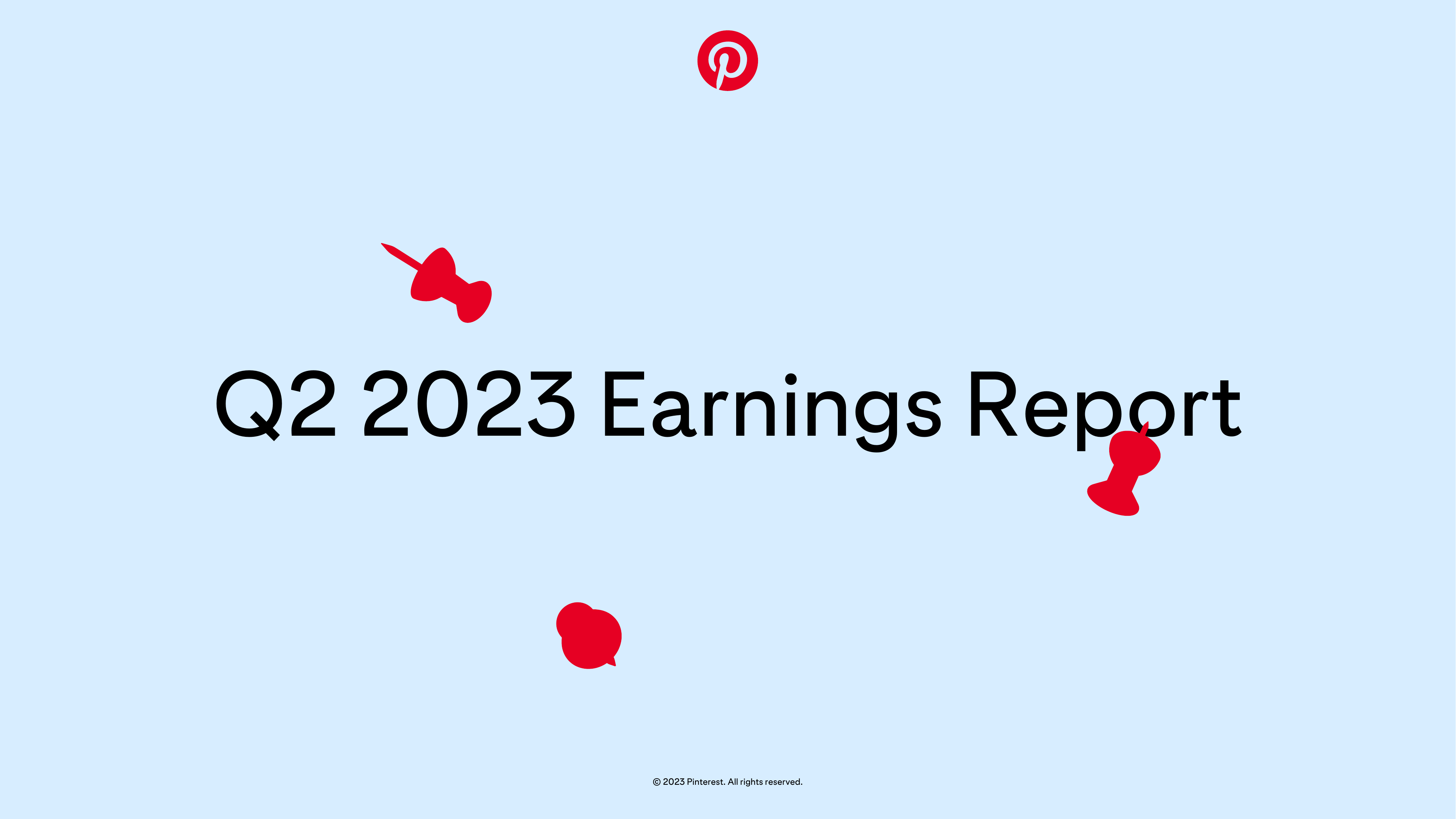 Pinterest's Q2 2023 Slide Deck