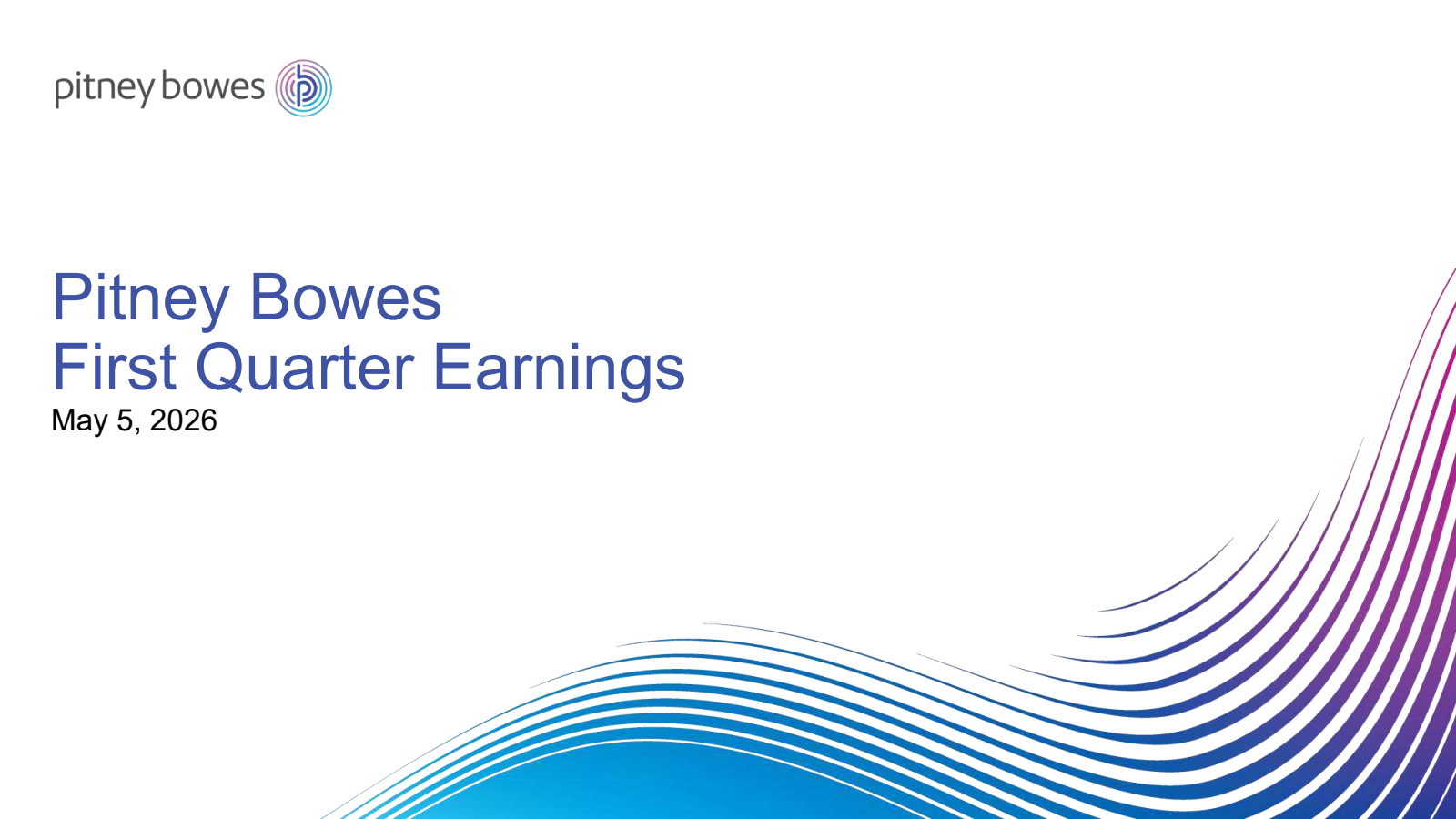 Pitney Bowes' Q1 2026 Slide Deck