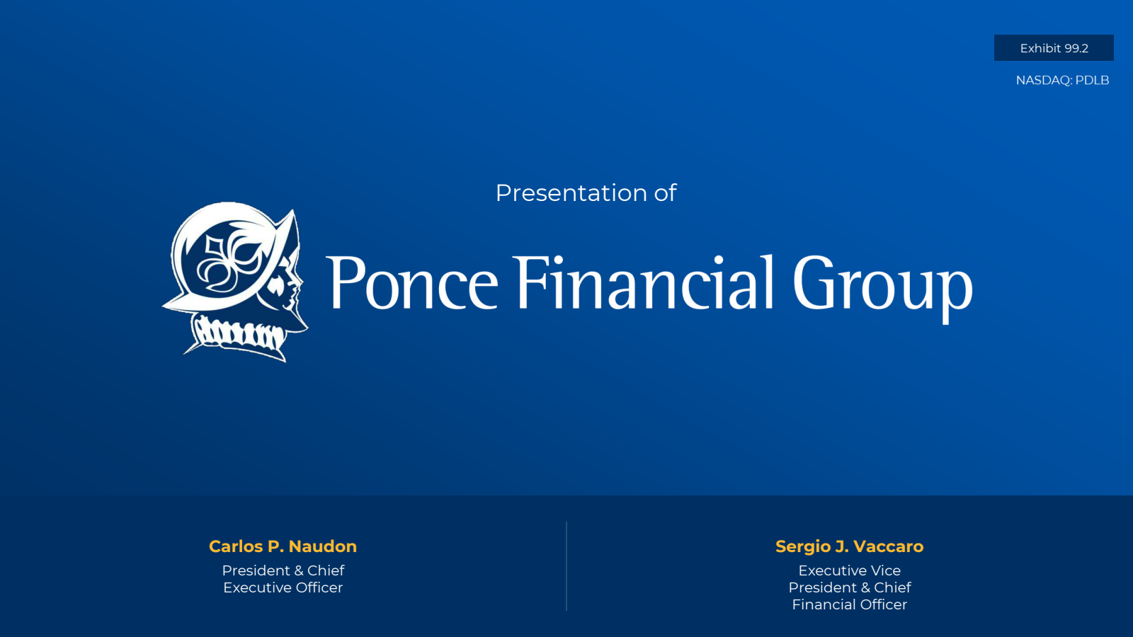 Ponce Financial Group's Q2 2025 Slide Deck