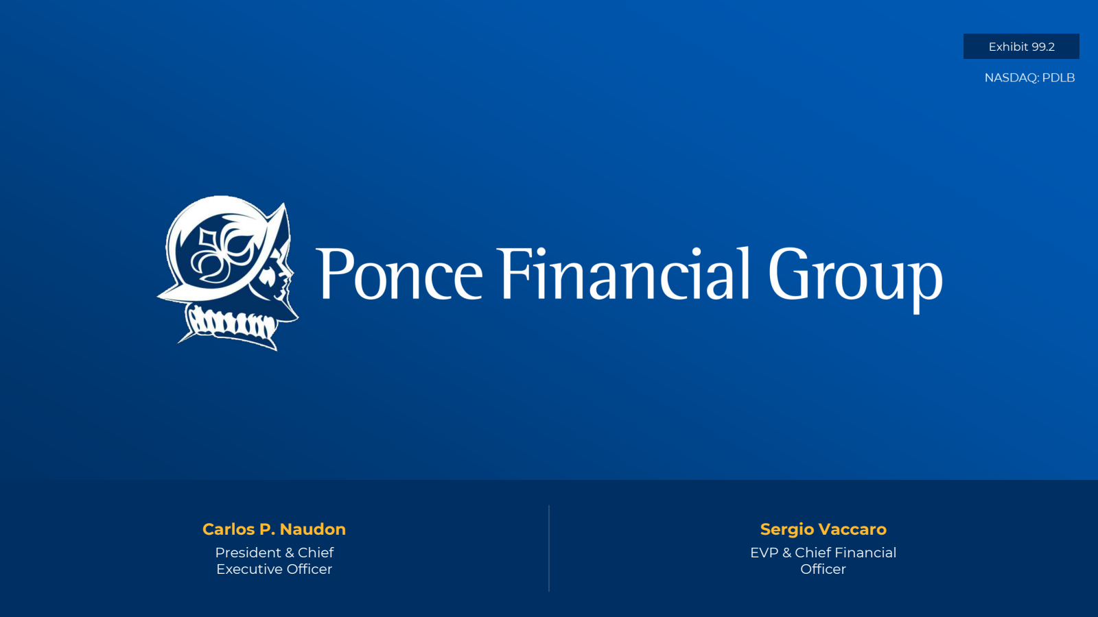 Ponce Financial Group's Q4 2024 Slide Deck