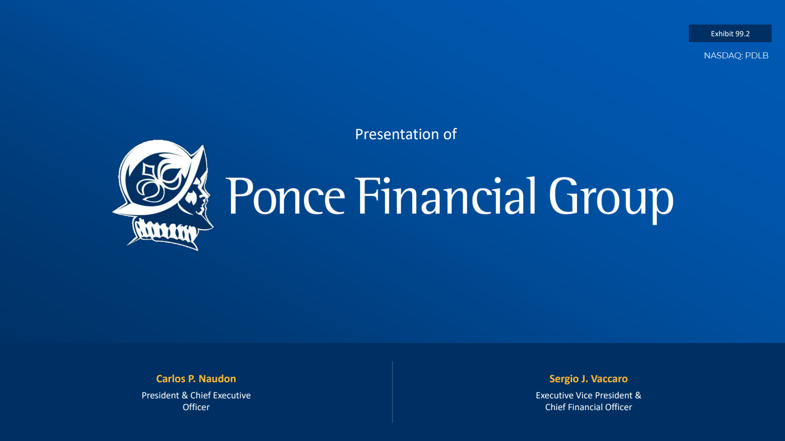 Ponce Financial Group's Q4 2025 Slide Deck