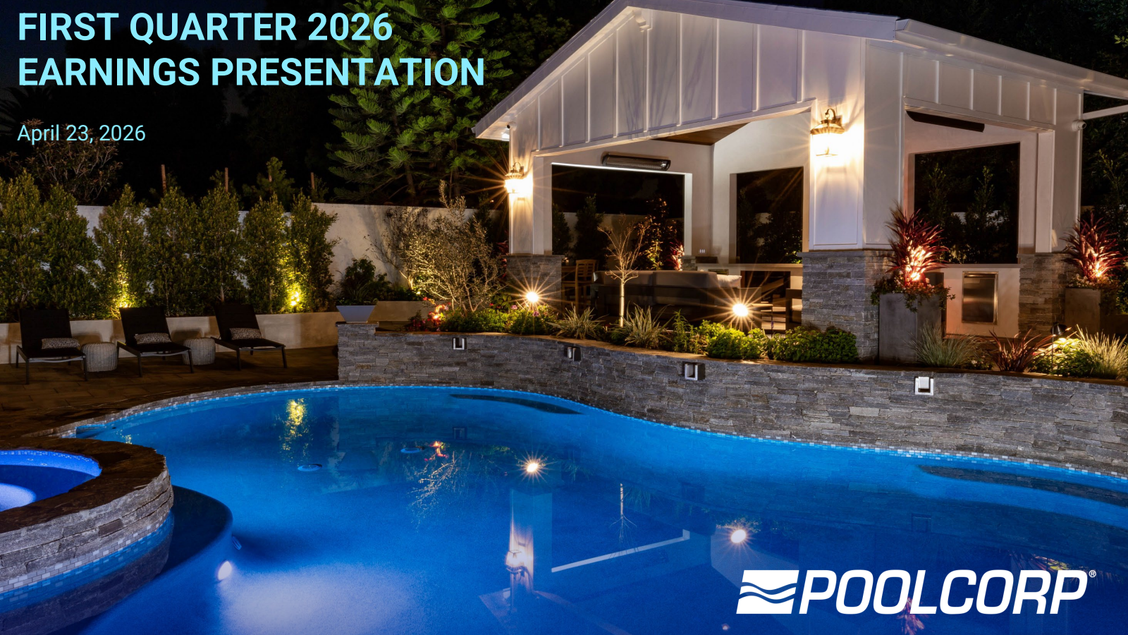 Pool's Q1 2026 Slide Deck