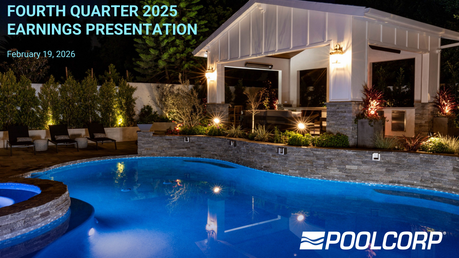 Pool's Q4 2025 Slide Deck