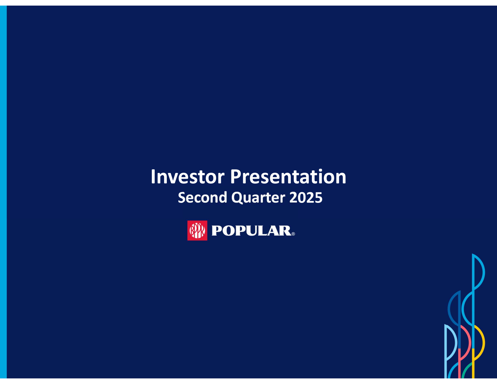 Popular's Q2 2025 Slide Deck