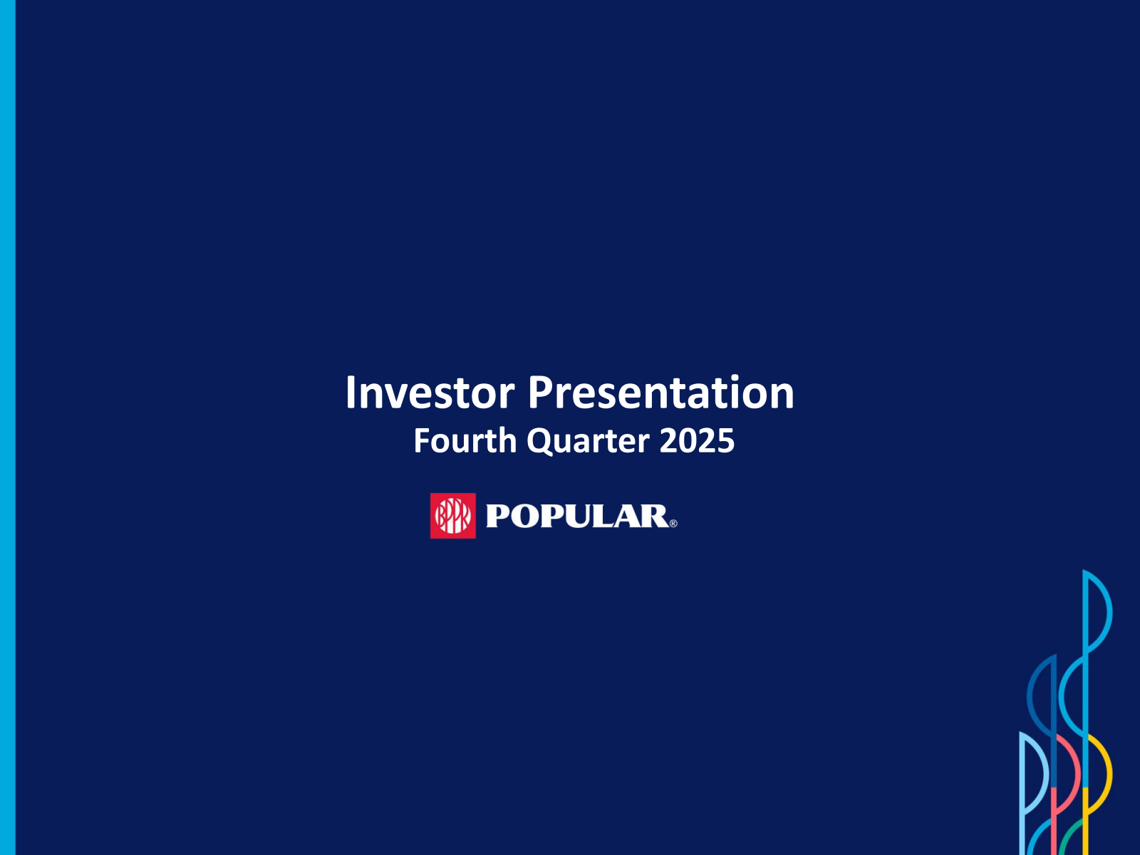Popular's Q4 2025 Slide Deck