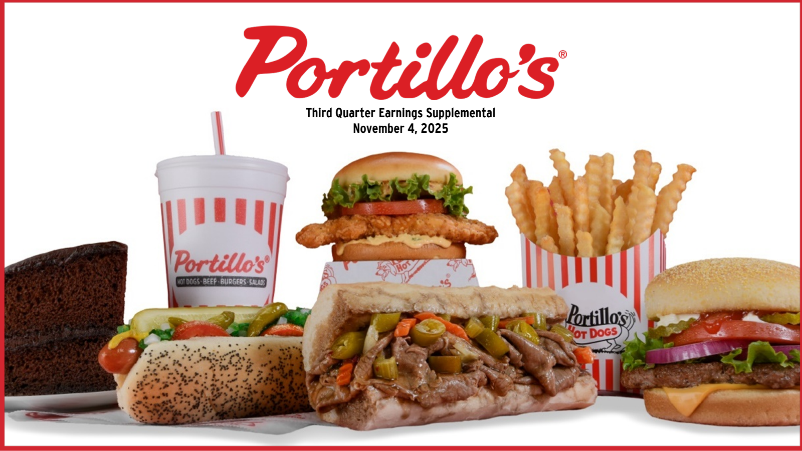 Portillo's' Q3 2025 Slide Deck