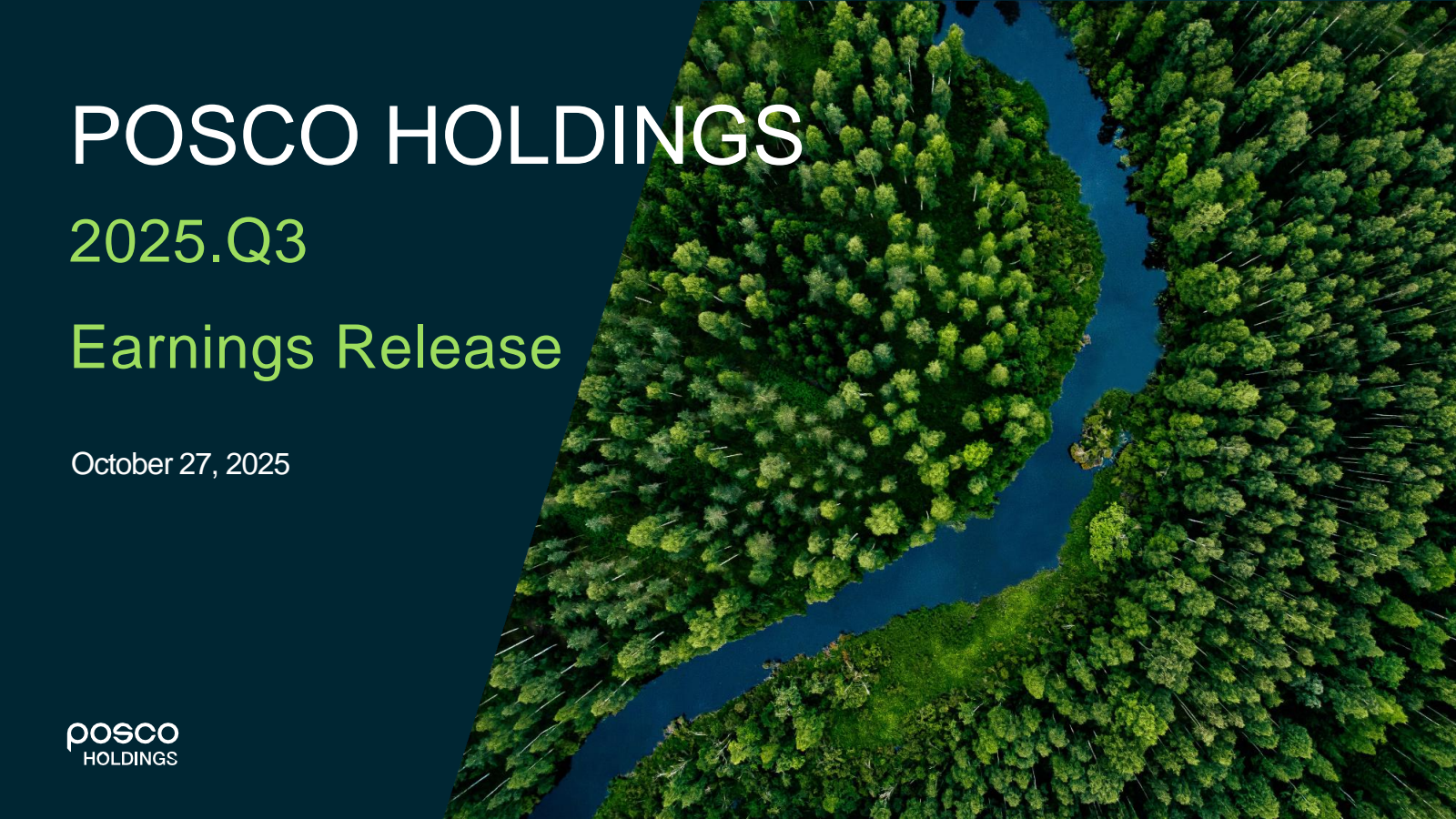 POSCO's Q3 2025 Slide Deck