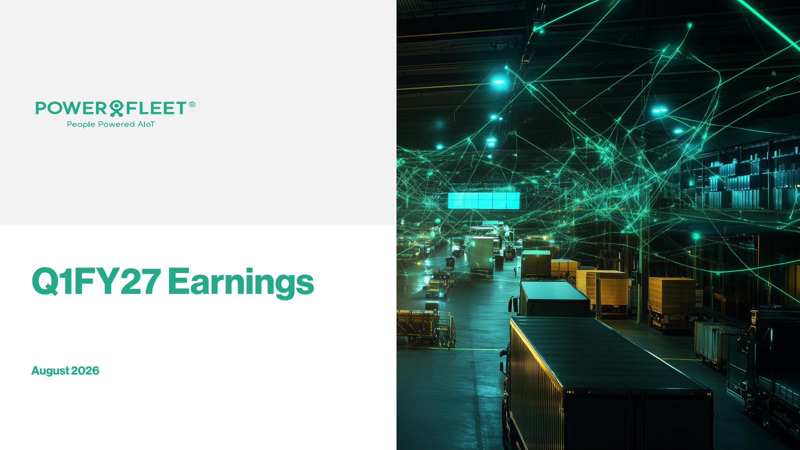 PowerFleet's Q1 2027 Slide Deck
