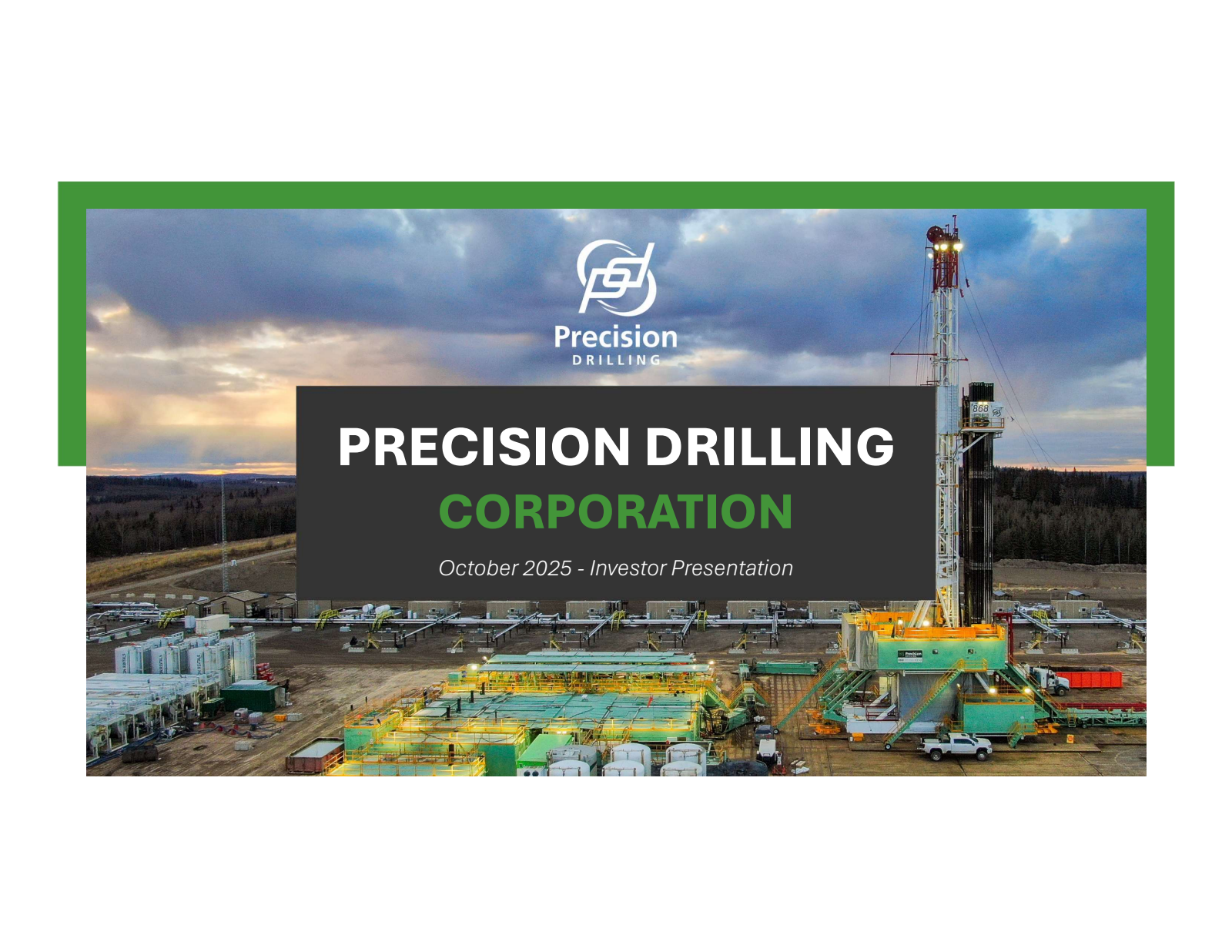 Precision Drilling's Q3 2025 Slide Deck
