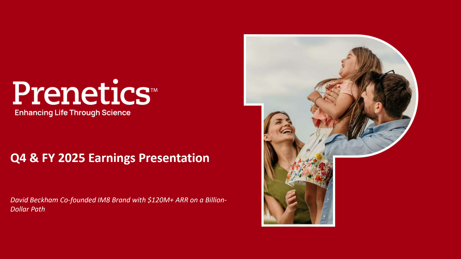 Prenetics Global's Q4 2025 Slide Deck