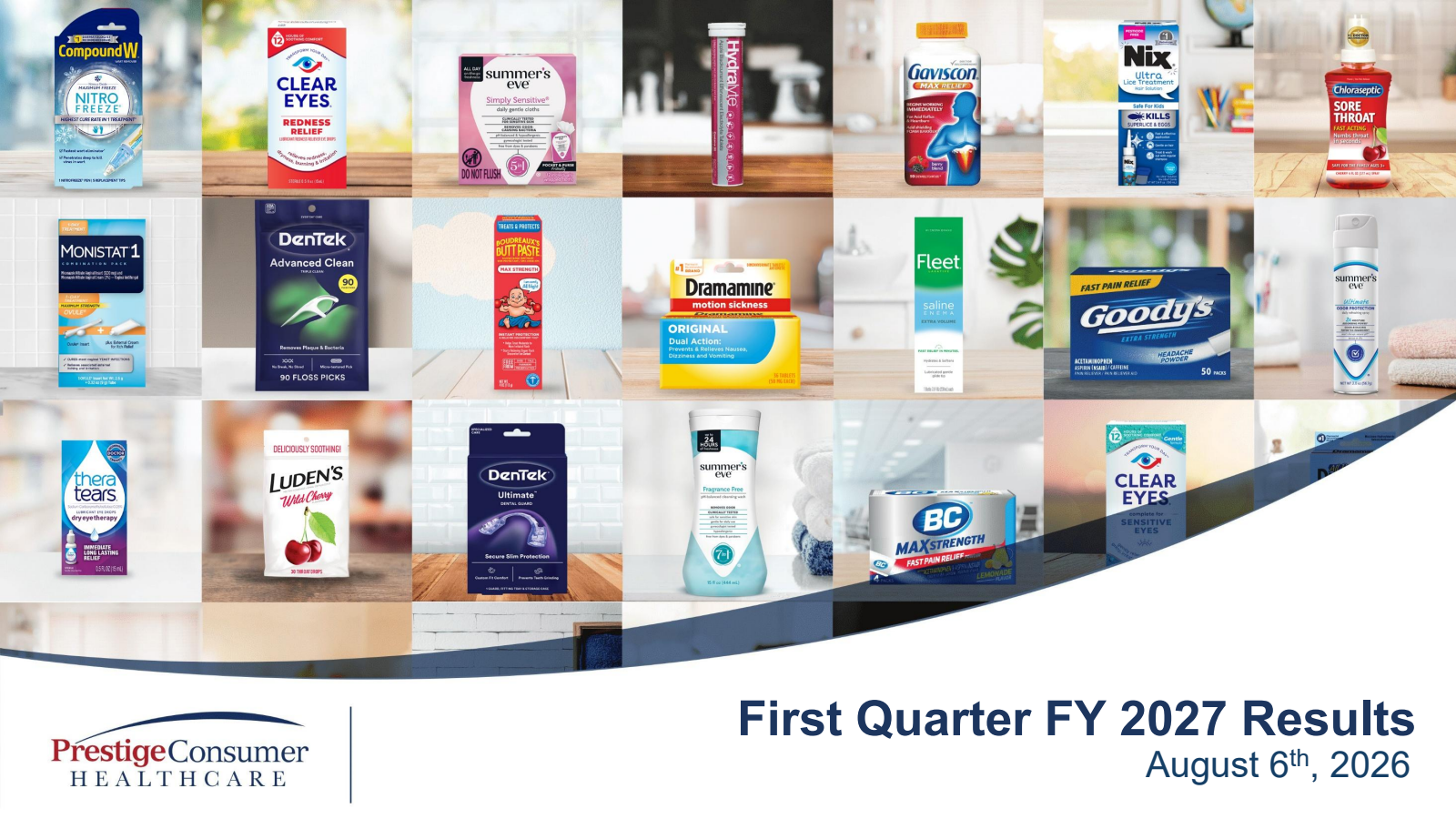 Prestige Consumer Healthcare's Q1 2027 Slide Deck