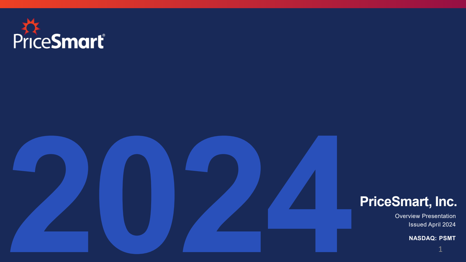 PriceSmart's Q2 2024 Slide Deck