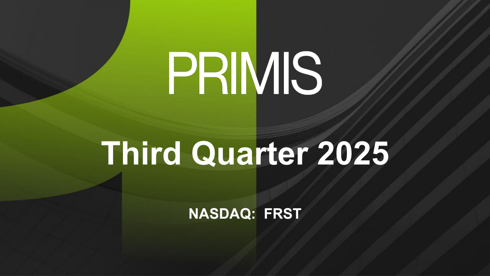 Primis Financial's Q3 2025 Slide Deck