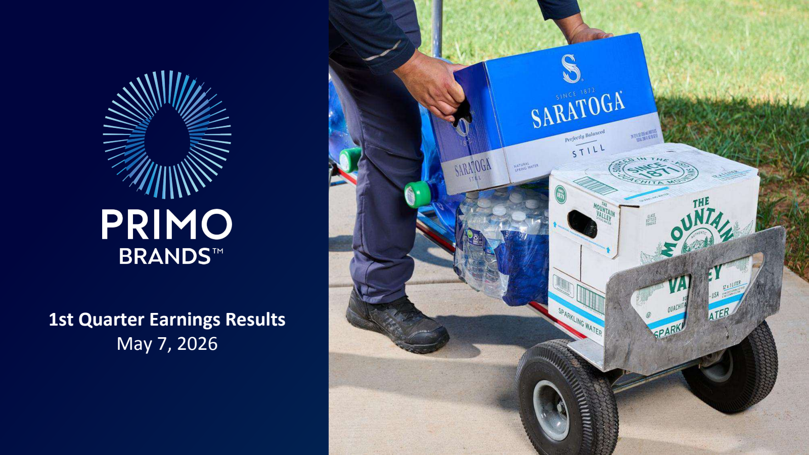Primo Brands' Q1 2026 Slide Deck