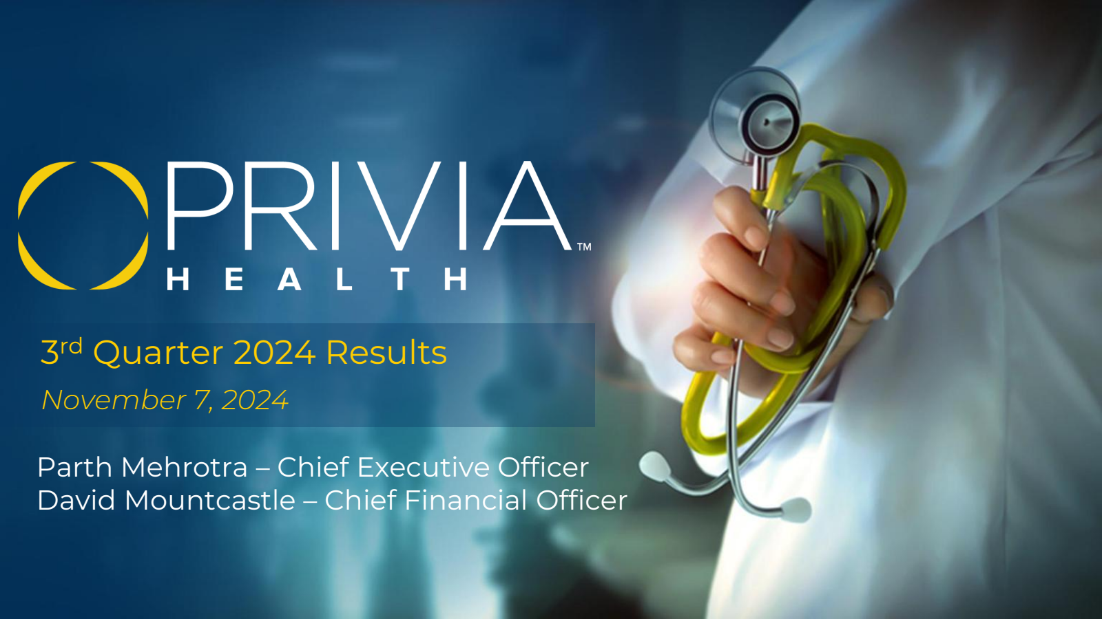 Privia Health Group's Q3 2024 Slide Deck